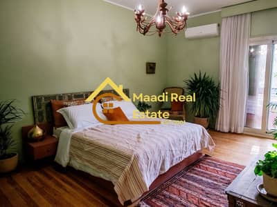 Furnished apartment for rent in Sarayat El Maadi, rent $1900 .