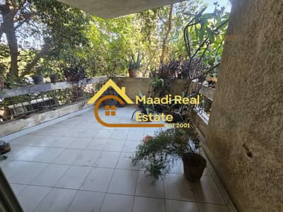 Semi-furnished apartment in a very prime location, 3 rooms - 2 bathrooms, first floor, at a bargain price