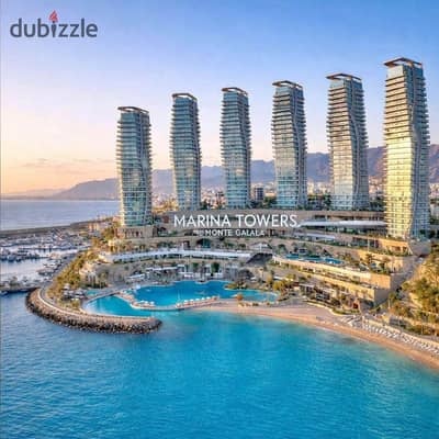 Serviced Apartment for Sale at IL Monte Galala, Ain Sokhna with Galala Towers & Yacht Marina View Fully Finished Managed by Marriott International