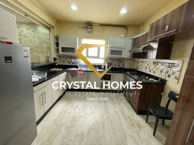 Distinct apartment for sale on Al-Bustan Street directly in the Ninth District, Zayed, 185 meters, first with a balcony at the lowest price in the Ninth.