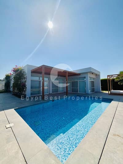 SEA VIEW Ground 3BR Chalet Over 8 years installments with only 5% Down Payment !!