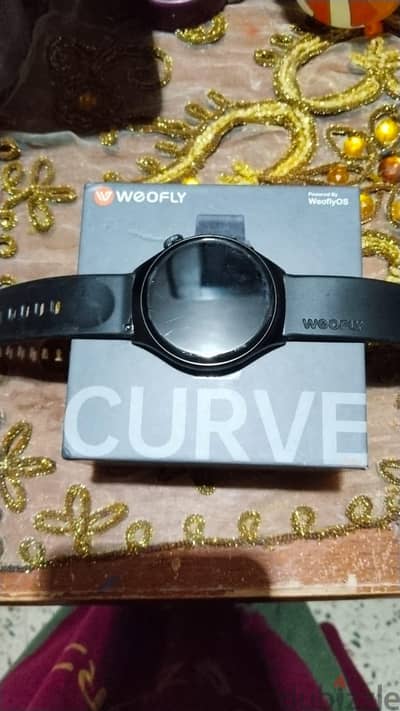 ساعة سمارت Weofly Curve AMOLED بحالة ممتازة + العلبة الأصلية