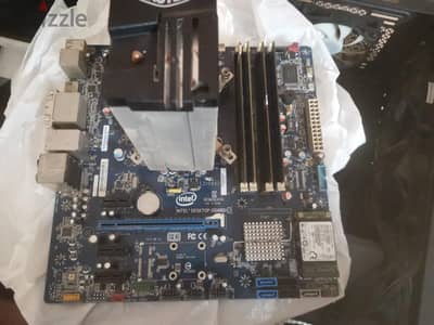 بروسيسور ومازر بورد ورامات و ssd وباور صبلاي وكارت شاشه