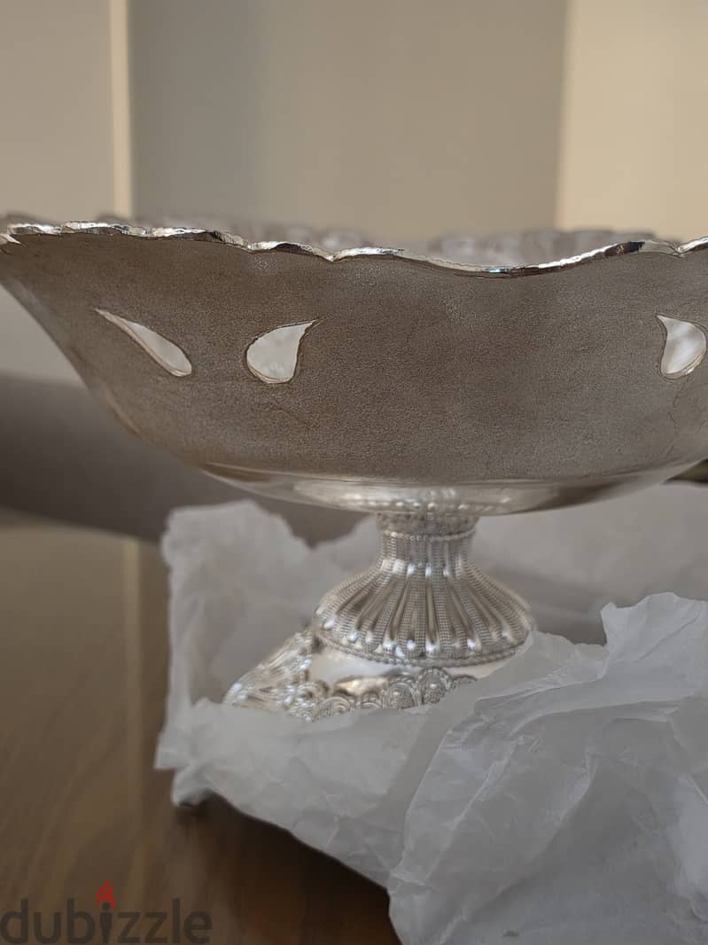 Antique Silver Plated Fruit Bowl 2