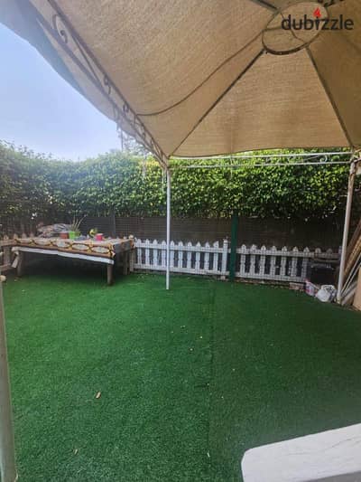 Apartment for sale with an area of 130m on the ground with a 50m garden in Al-Rehab, phase five, new, overlooking villas, close to the club