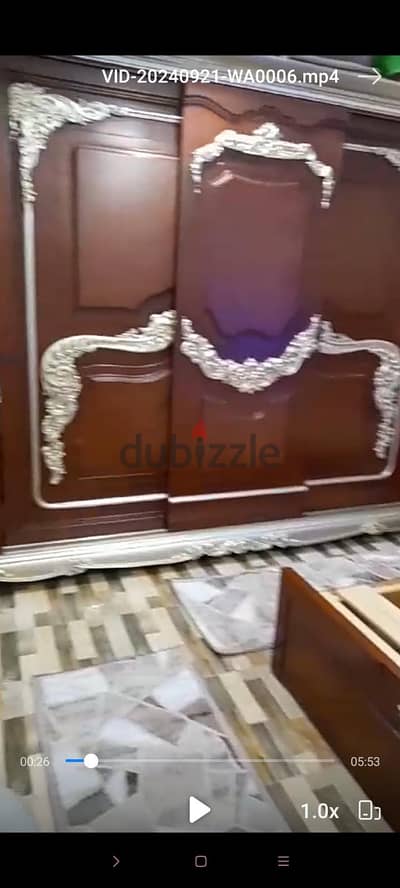للبيع غرفة نوم دمياطي زان أصلي - حالة ممتازة