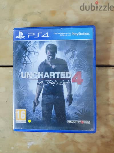 للبيع أسطوانة Uncharted 4 للـ PS4 - حالة كسر زيرو (نسخة عربي)