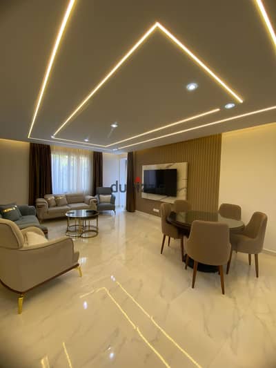 Fully Furnished Ground Floor Apartment with Garden Ultra Super Lux for Rent Prime Location in Al Rehab City Phase 4 Group 69