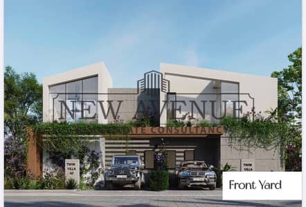 Twin House for Sale Fully Finished Second Row Lagoon in Azha Sokhna Lyra