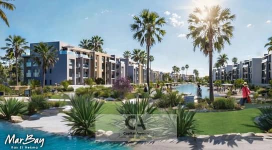 Fully finished chalet for sale in the heart of Ras El Hekma with a premium view in Mar Bay Village including kitchen and ACs with a 25% cash discount