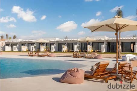 Chalet for sale by the sea in De Bay Ras El Hikma next to South Mid