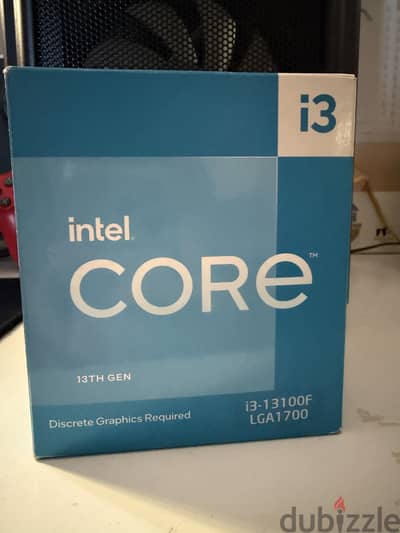 بروسيسور  انتيل i3 13100F بحاله ممتازه استعمال اقل من سنه