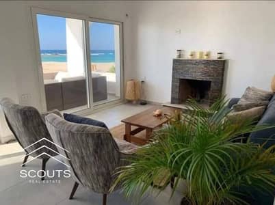 بأقل سعر بعد الخصم شاليه للبيع full sea view متشطب استلام فوري في يود الاهلي صبور راس الحكمه الساحل الشمالي بجوار صافيه youd Ras El Hekma, North Coast