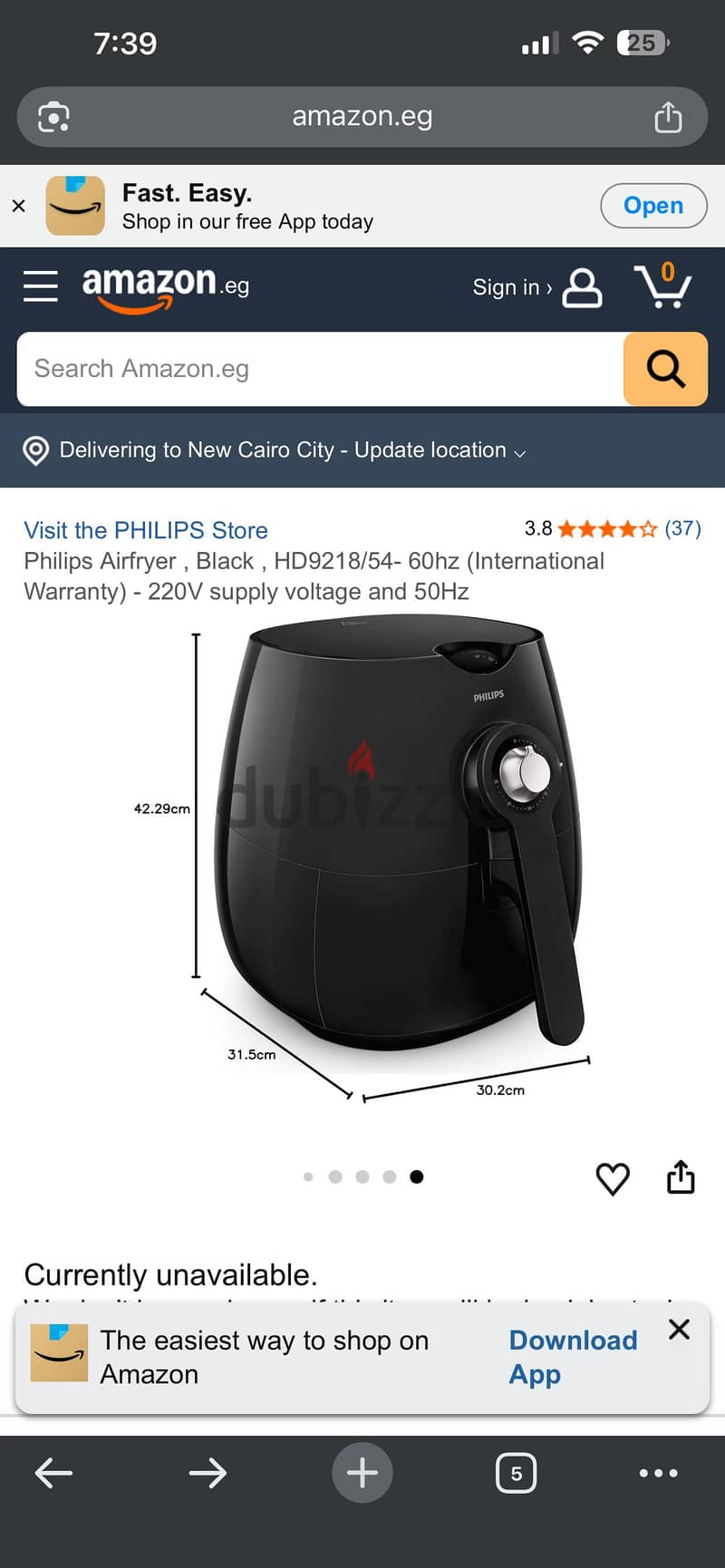 Philips original air fryer model 9218 2