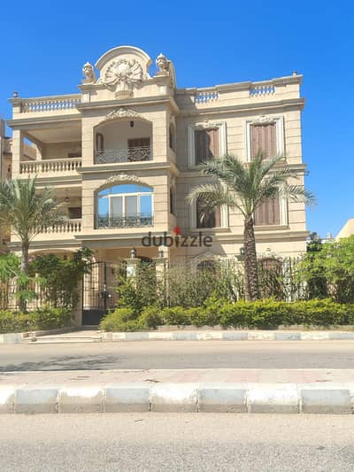 Villa for sale in Al-Obour City, sixth neighborhood, on the public street, floor on a super lux finishing apartment