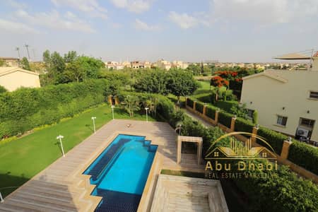 Standalone villa, model (V), for sale in Madinaty VG1. Sale includes furniture, appliances, and air conditioning. The villa has (2) swimming pools. Standalone villa, model (V), for sale in Madinaty VG1. Sale includes furniture, appliances, and air conditioning. The villa has (2) swimming pools.