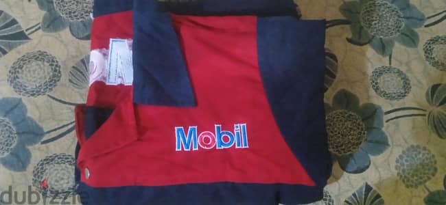 طقم موبيل الأصلى أفرول Mobil كحلى في أحمر  XXL + كوزلوك أسود 42