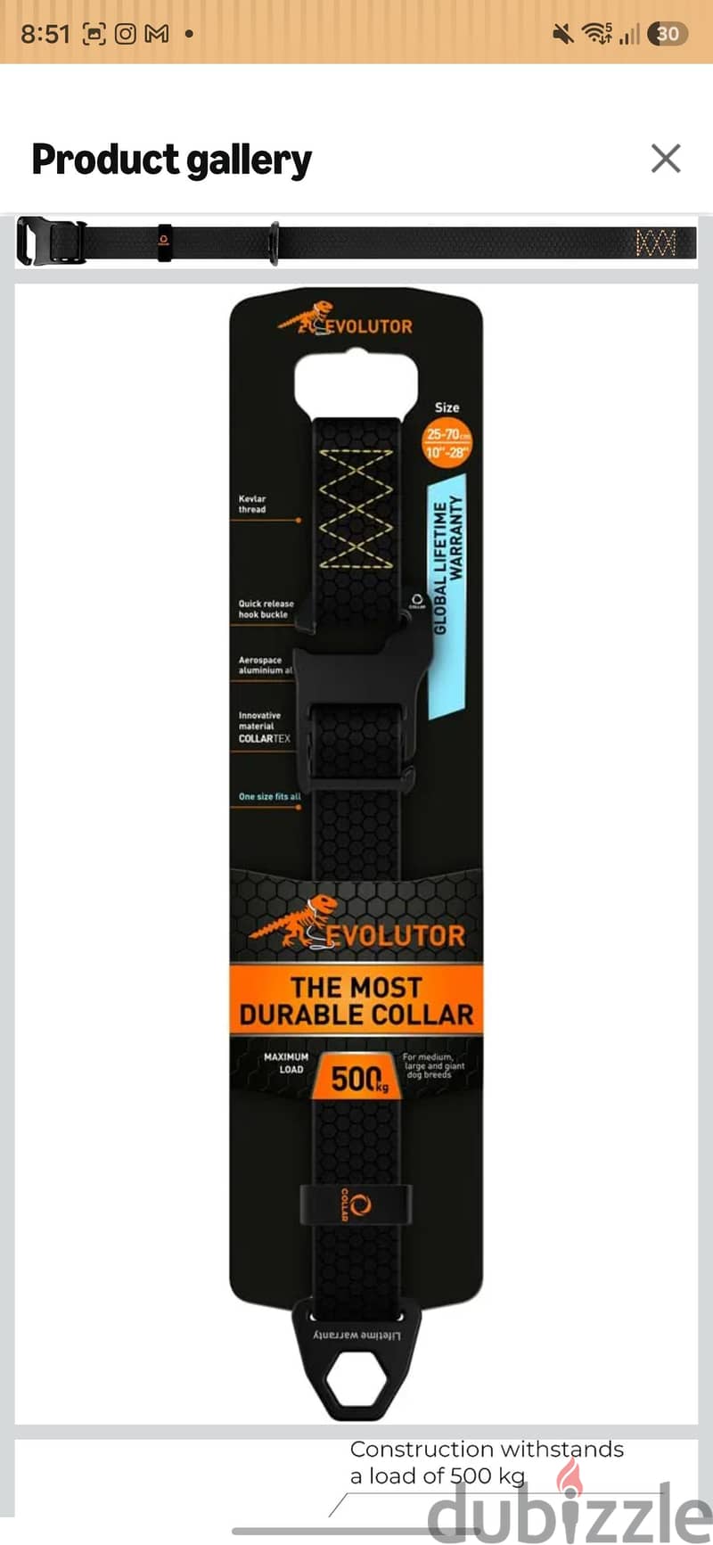 Original COLLAR EVOLUTOR Dog Collar – Like New 1
