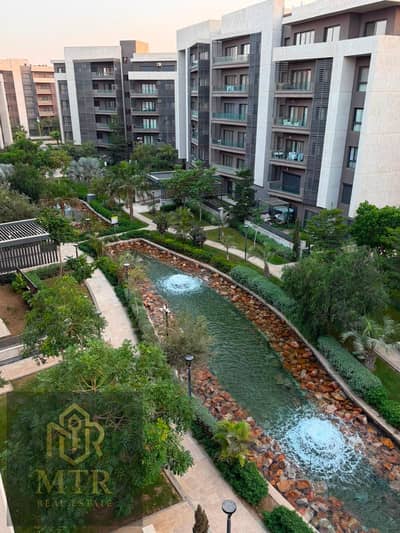Furnished Apartment for Rent featuring high-end custom finishes, modern furniture, and an open view, located in one of the most prestigious locations in Madinaty.