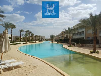 شاليه كورنر برايم لوكيشن للبيع في ازها الساحل  دايركت علي اللاجون باقل سعر في الماركت - Azha North