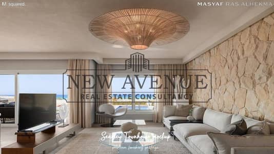 Spacious Fully Finished 4BR Penthouse Chalet 145 m2 Overlooking Crystal Lagoons in Masyaf Ras El Hekma by M squared