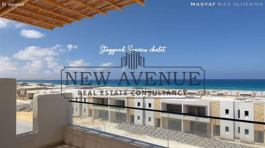 Premium Fully Finished 2BR Chalet 110 m2 Directly on Crystal Lagoons in Masyaf Ras El Hekma by M squared