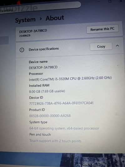 لابتوب للبيع او البدل لابتوب Lenovo ThinkPad T430