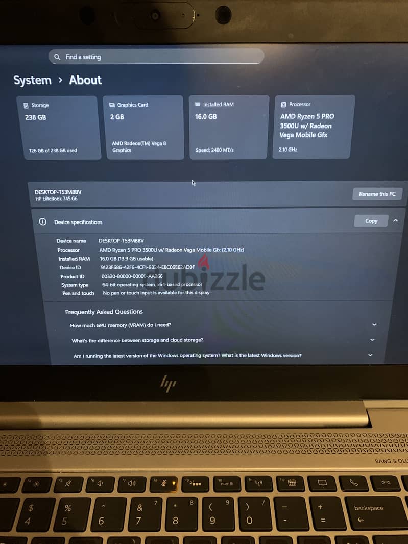 HP EliteBook 745 G6 5