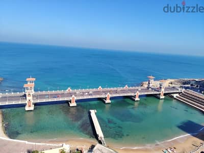 شقه للايجار - مكيفه  مجهزه بالكامل - ستانلي - الاسكندريه -  تري البحر