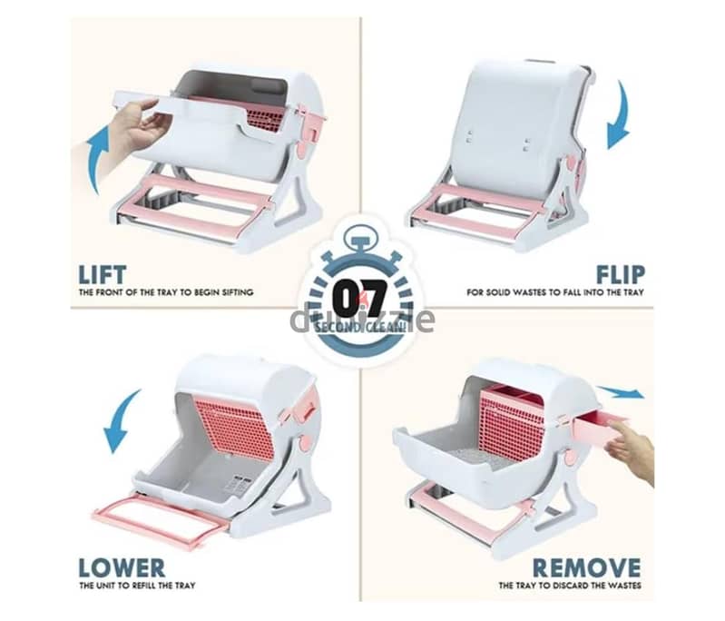 Semi automatic cat litter box 4