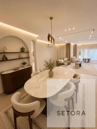 With 20% , apartment for sale in sarai new cairo compound next to madinaty and auc , bloomfields very prime location open view green area With 20% , apartment for sale in sarai new cairo compound next to madinaty and auc , bloomfields very prime location open view green area