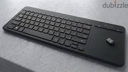 Microsoft All-in-One Media Wireless Keyboard - Multi-Trackpad Touchpad