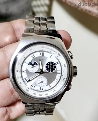 فرصة للبيع swatch irony satainless steel بحالة ممتازه وسعر مغري