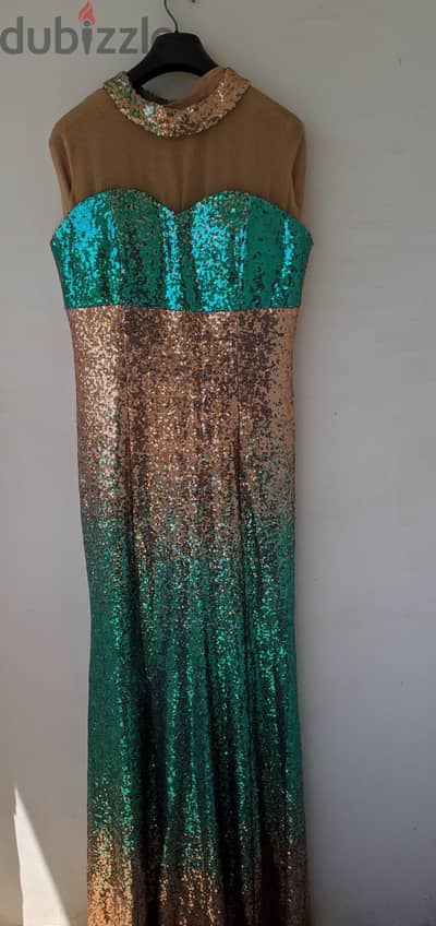 فستان سواريه ٤٤ باييت sequin evening party soirée dress hijab محجبات