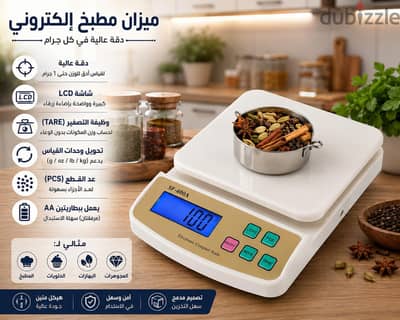 ميزان المطبخ الإلكتروني. . . دقة تستحقها كل ست شاطرة! ‍