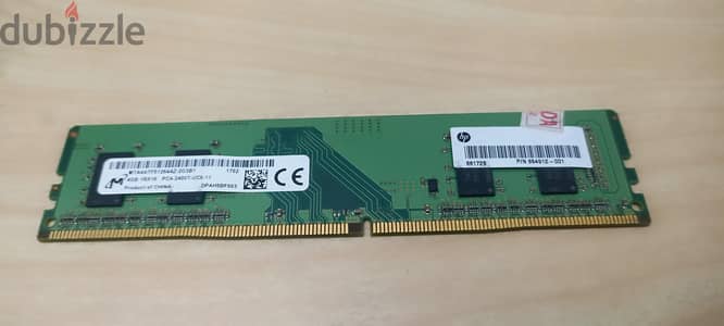 ram hp ddr4 4GB