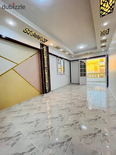 Apartment in Al-Ajami, Palm Beach next to the Air Defense House, a few steps from the sea, Lux finishing