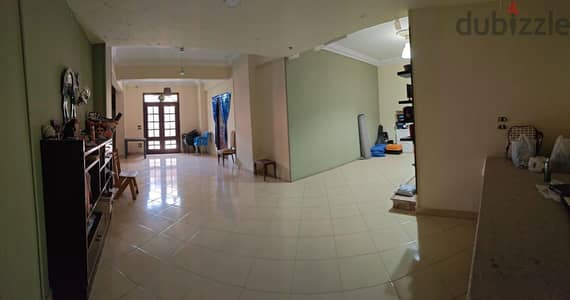 duplex with built in wood