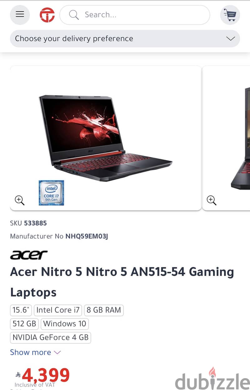 ACER NITRO 5 AN515-54 2
