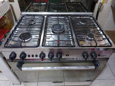بوتجاز و فرن فريش بلازا ٥ شعلة اشعال ذاتي /مروحة توزيع حرارة فونبيات. .