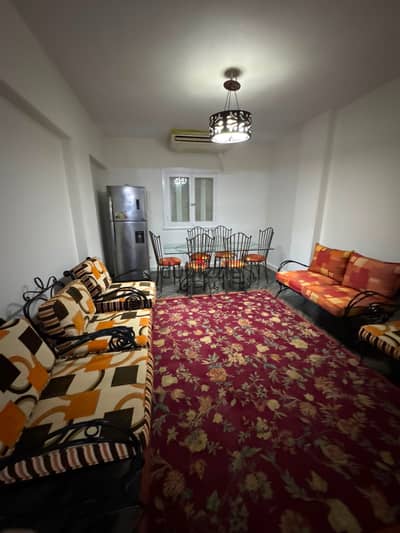 Furnished apartment for rent 160m in Sheraton Airport behind the weavers – 2 bedrooms – air-conditioned – for long-term rent