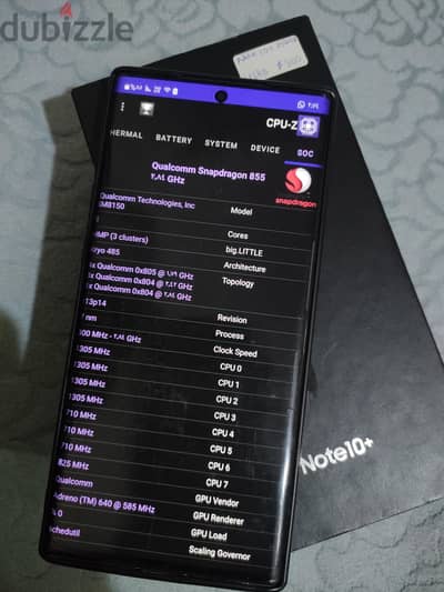 Samsung Note 10 Plus 256/12 النسخة الأمريكي سناب دراجون