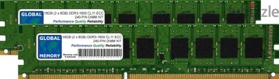 16 GB ram ddr3 8+8