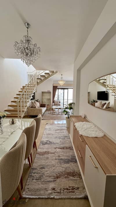 **Furnished Penthouse for Rent in Al Marasem Compound – 3 Bedrooms – Fifth Settlement** **Furnished Penthouse for Rent in Al Marasem Compound – 3 Bedrooms – Fifth Settlement**