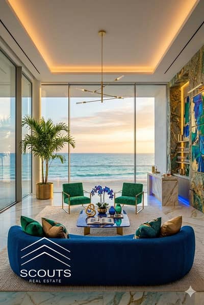 Receive a chalet with hotel management and the highest return on investment, first row on the sea finished with air conditioning and kitchen in Seazon