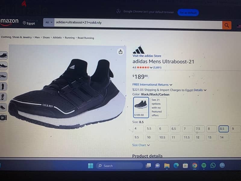 Ultra boost 21 cold rdy 9