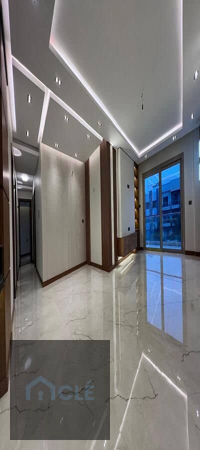 Luxury apartment near the entrance with kitchen and dressing for rent at the lowest price in Galleria Moon Valley compound , overlooking the fountain Luxury apartment near the entrance with kitchen and dressing for rent at the lowest price in Galleria Moon Valley compound , overlooking the fountain
