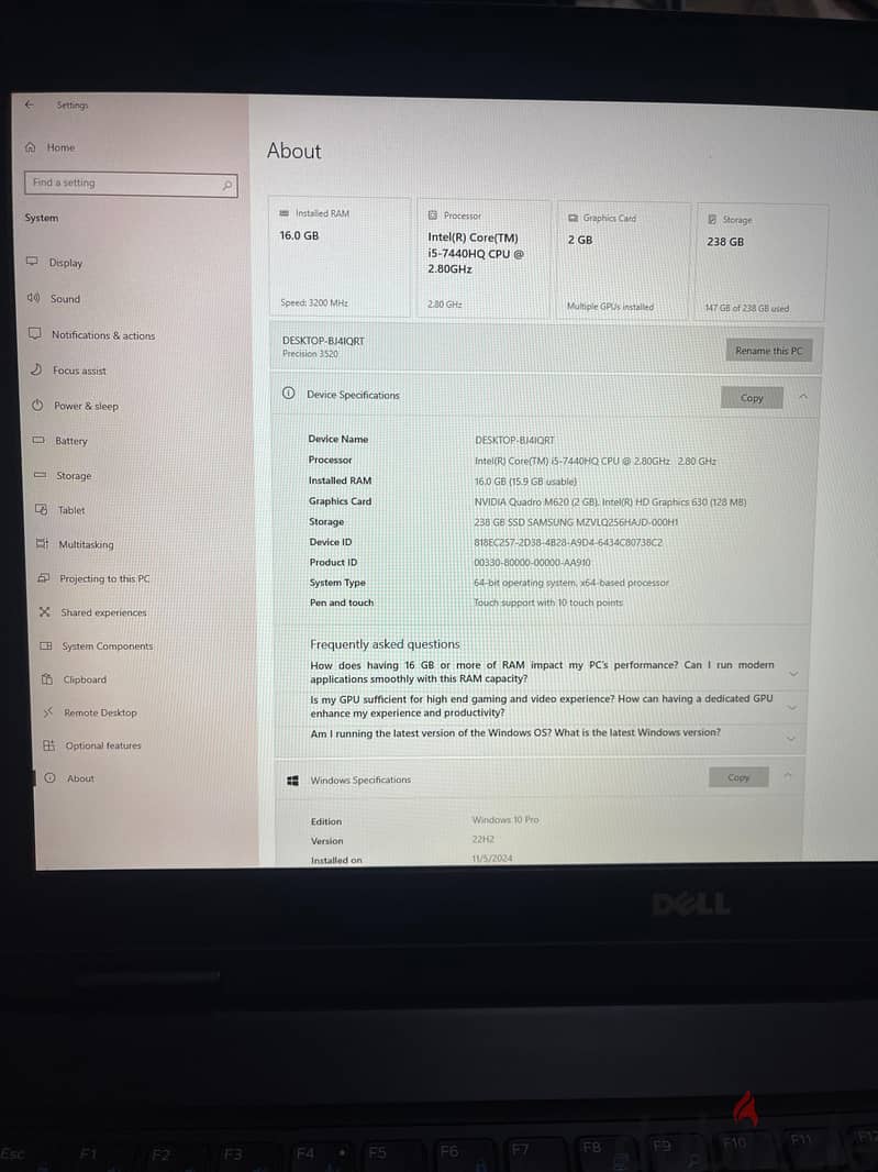 dell precision 3520 1