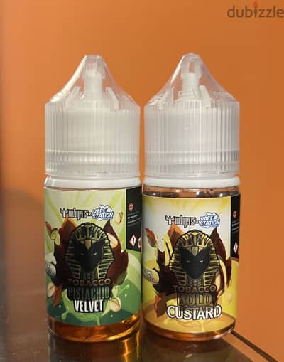 Vape - Tobacco Pistachio Velvet & Tobacco Bold Custard