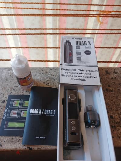 VAPE DRAG X VOOPOO فيب دراج اكس شيشه 80وات